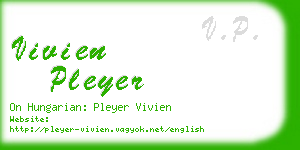 vivien pleyer business card